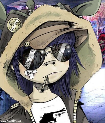 gorillaz noodle фан арт